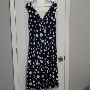 Navy Polka Dot Sundress